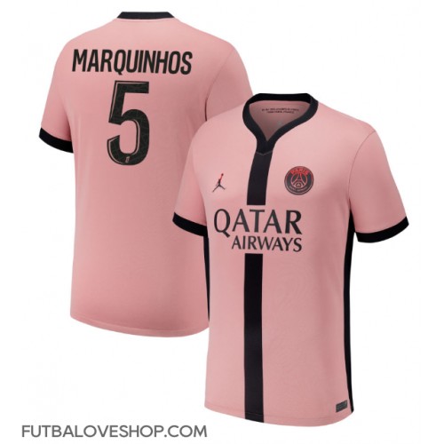 Dres Paris Saint-Germain Marquinhos #5 Tretina 2024-25 Krátky Rukáv